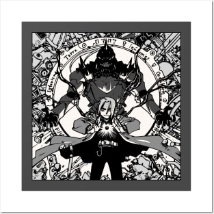 Fullmetal Alchemist Anime Manga 4 Posters and Art